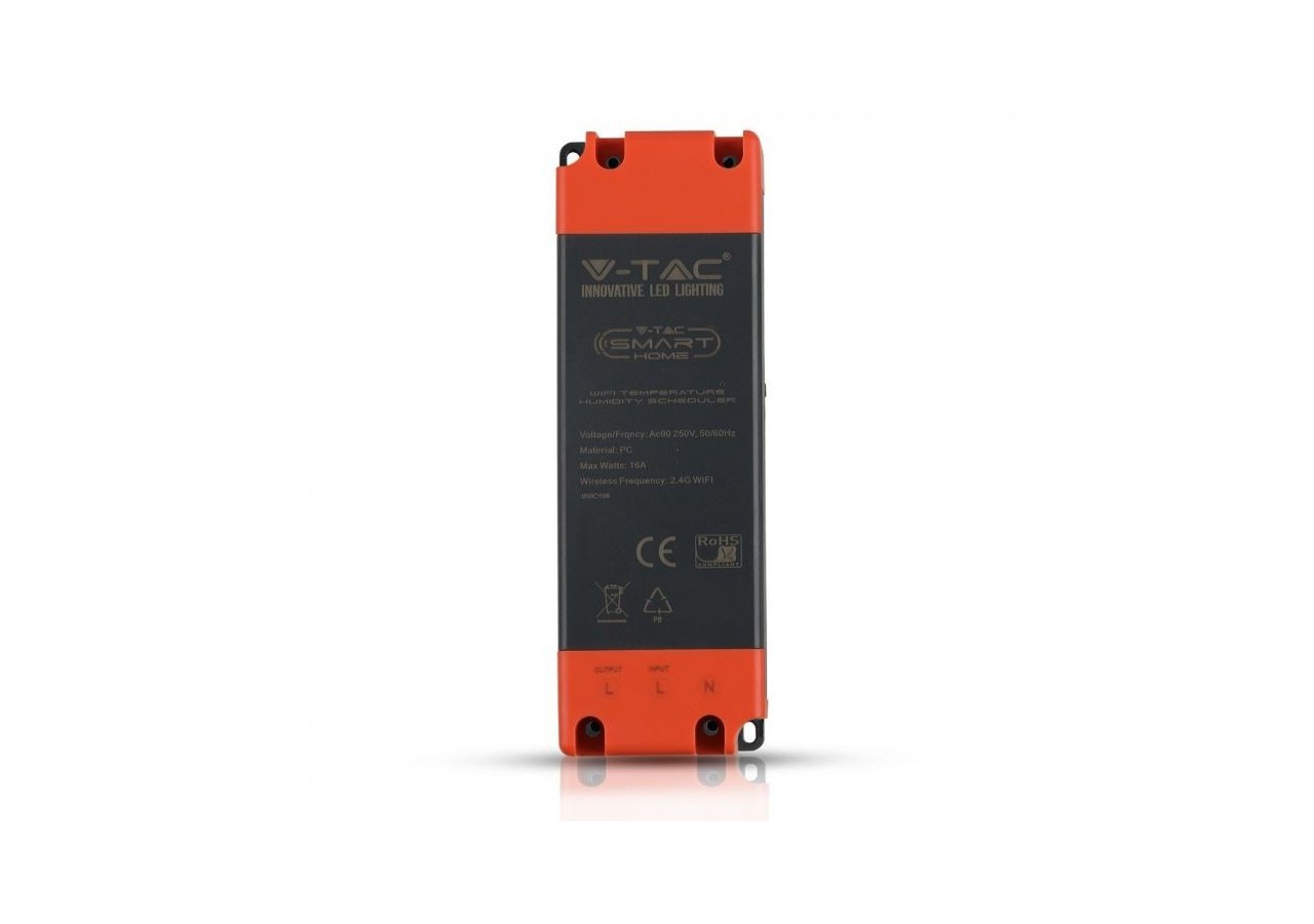 Vt-5145 16a capteur de température et d'humidité compatible avec alexa et google home- 8467 - V-tac