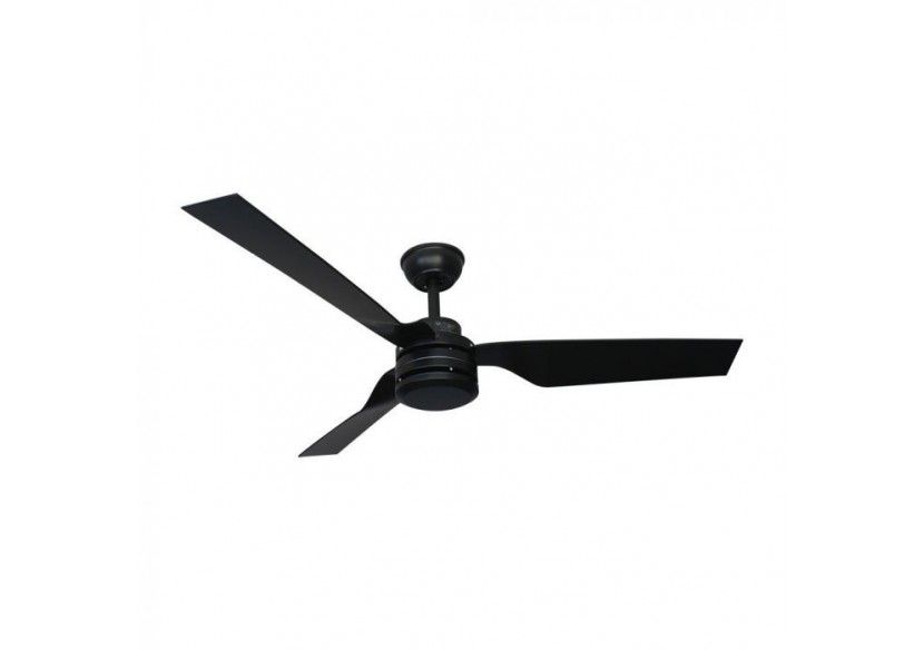 Vt-6552-3 65w ventilateur plafond corps noir commande rf 3 pales noires moteur à courant alternatif (52 pouces)- 2868 - V-tac Vt-6552-3 65w ventilateur plafond corps noir commande rf 3 pales noires moteur à courant alternatif (52 pouces)- 2868 - V-tac