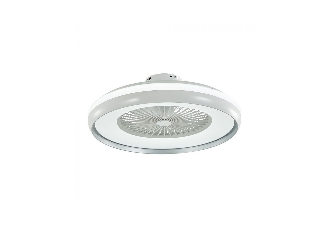 Ventilateur Vt-5022 45w avec plafonnier et commande rf cct: moteur 3 en 1-ac-anneau gris- 7935 - V-tac