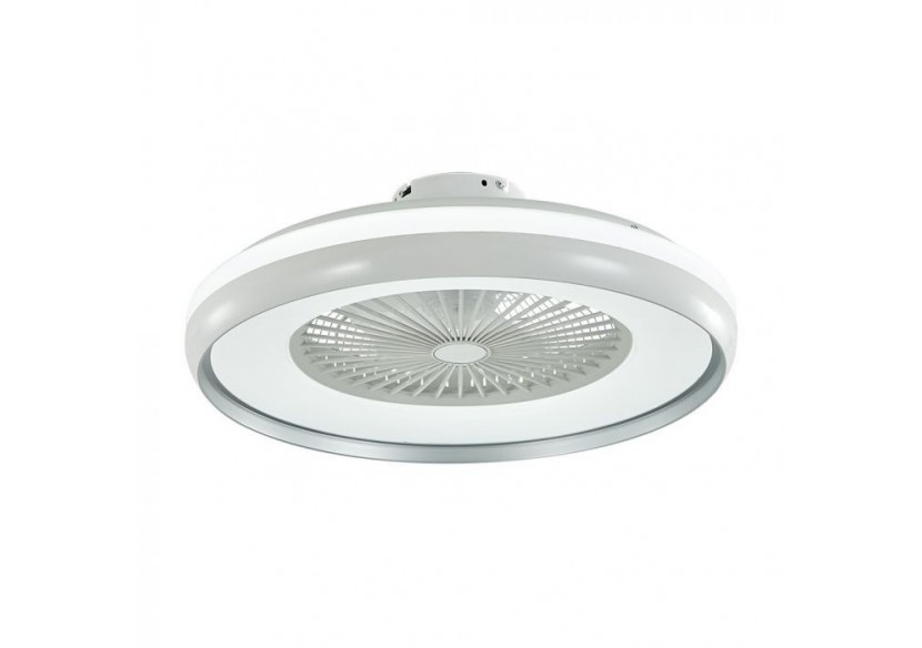 Ventilateur Vt-5022 45w avec plafonnier et commande rf cct: moteur 3 en 1-ac-anneau gris- 7935 - V-tac Ventilateur Vt-5022 45w avec plafonnier et commande rf cct: moteur 3 en 1-ac-anneau gris- 7935 - V-tac