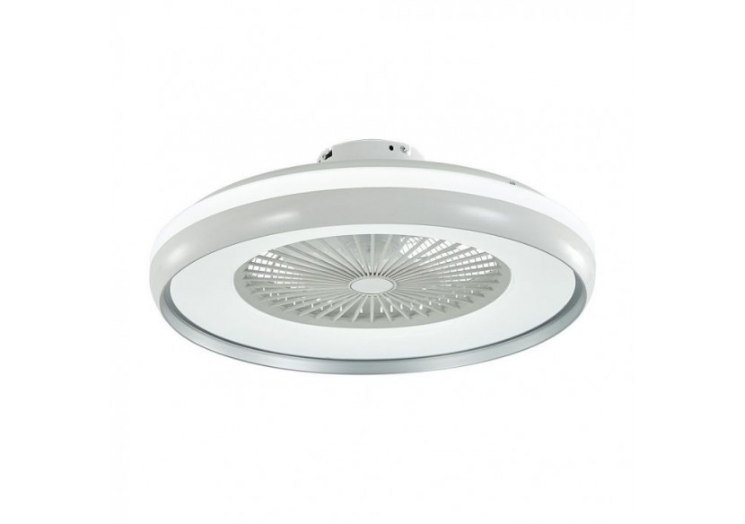Ventilateur Vt-5022 45w avec plafonnier et commande rf cct: moteur 3 en 1-ac-anneau gris- 217935 - V-tac