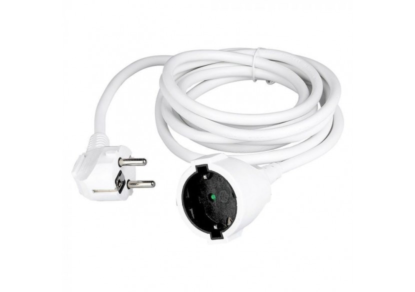 Vt-3001-3 cordon d'extension(3g1.5mm2x3m)10/16a,-blanc- 8778 - V-tac Vt-3001-3 cordon d'extension(3g1.5mm2x3m)10/16a,-blanc- 8778 - V-tac