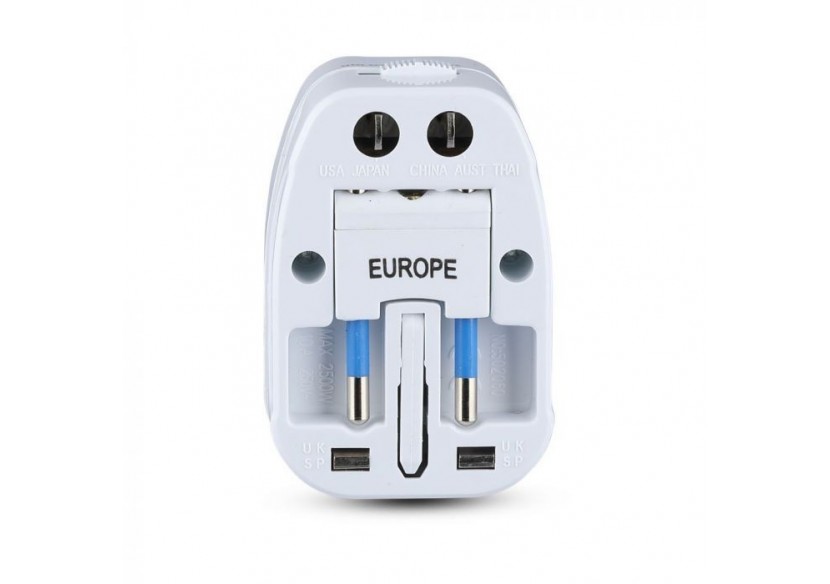 Adaptateur universel sans protection contre les surcharges, emballage double blister- 8705 - V-tac Adaptateur universel sans protection contre les surcharges, emballage double blister- 8705 - V-tac