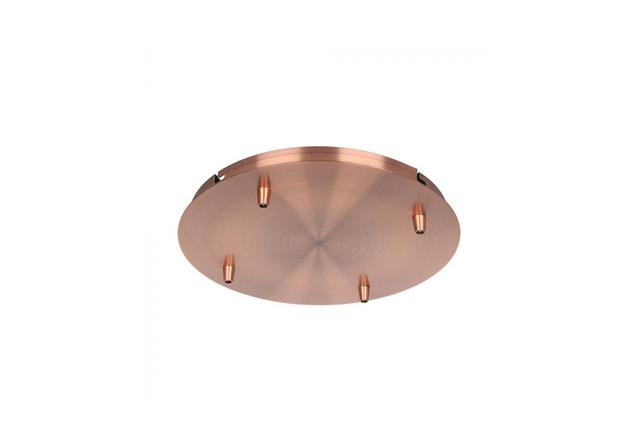 Auvent acier d300*h25mm avec 5 trous sur la surface - rep cuivre- 15351 - V-tac