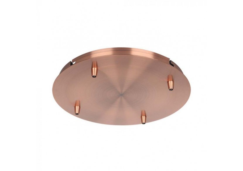 Auvent acier d300*h25mm avec 5 trous sur la surface - rep cuivre- 15351 - V-tac