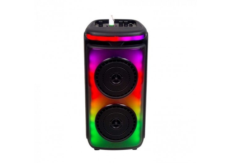 Vt-4000w Haut-parleur rechargeable 400w 1 microphone filaire commande rf et poignée 2x6,5 pouces- 7676 - V-tac