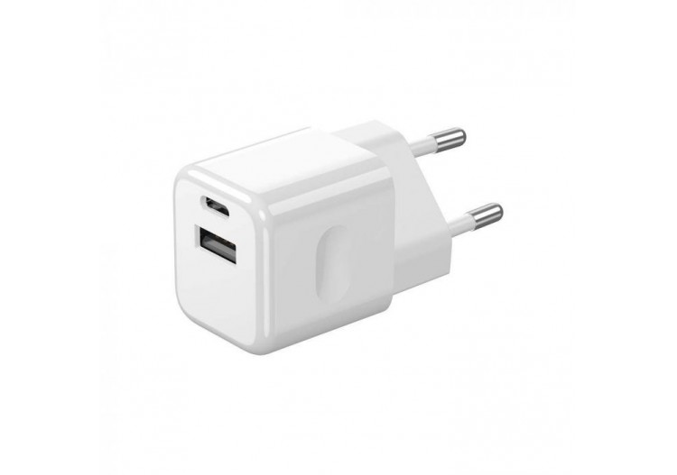 Adaptateur de charge Vt-5320 20w 1 port pd+1 port qc blanc- 6678 - V-tac