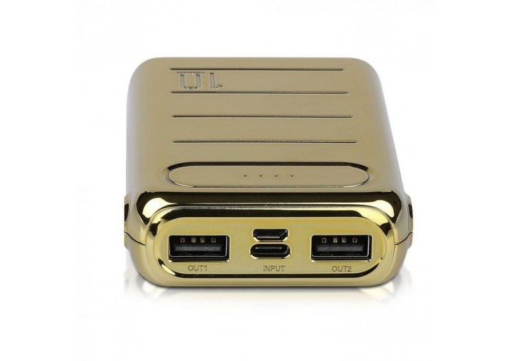 Vt-3522 banque d'alimentation 10000mah avec double usb+typec-or- 8907 - V-tac
