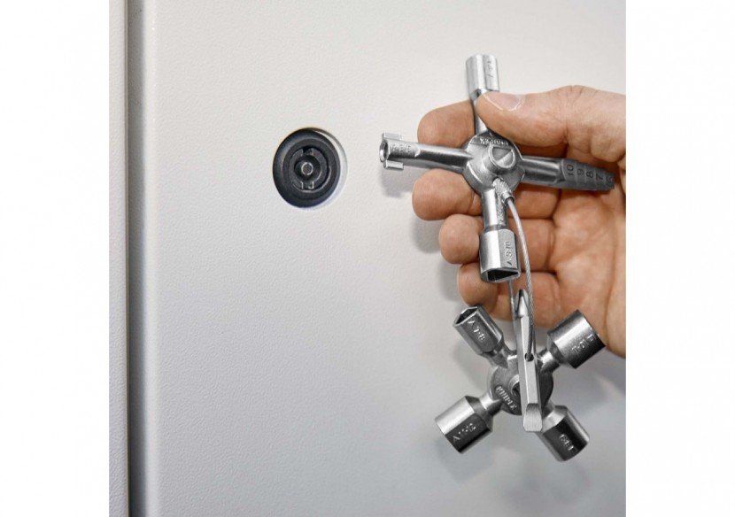 KNIPEX TwinKey® Clé multifonctionnelle pour armoires et fermetures standards - Knipex - 001101