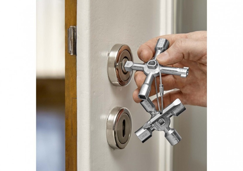 KNIPEX TwinKey® Clé multifonctionnelle pour armoires et fermetures standards - Knipex - 001101