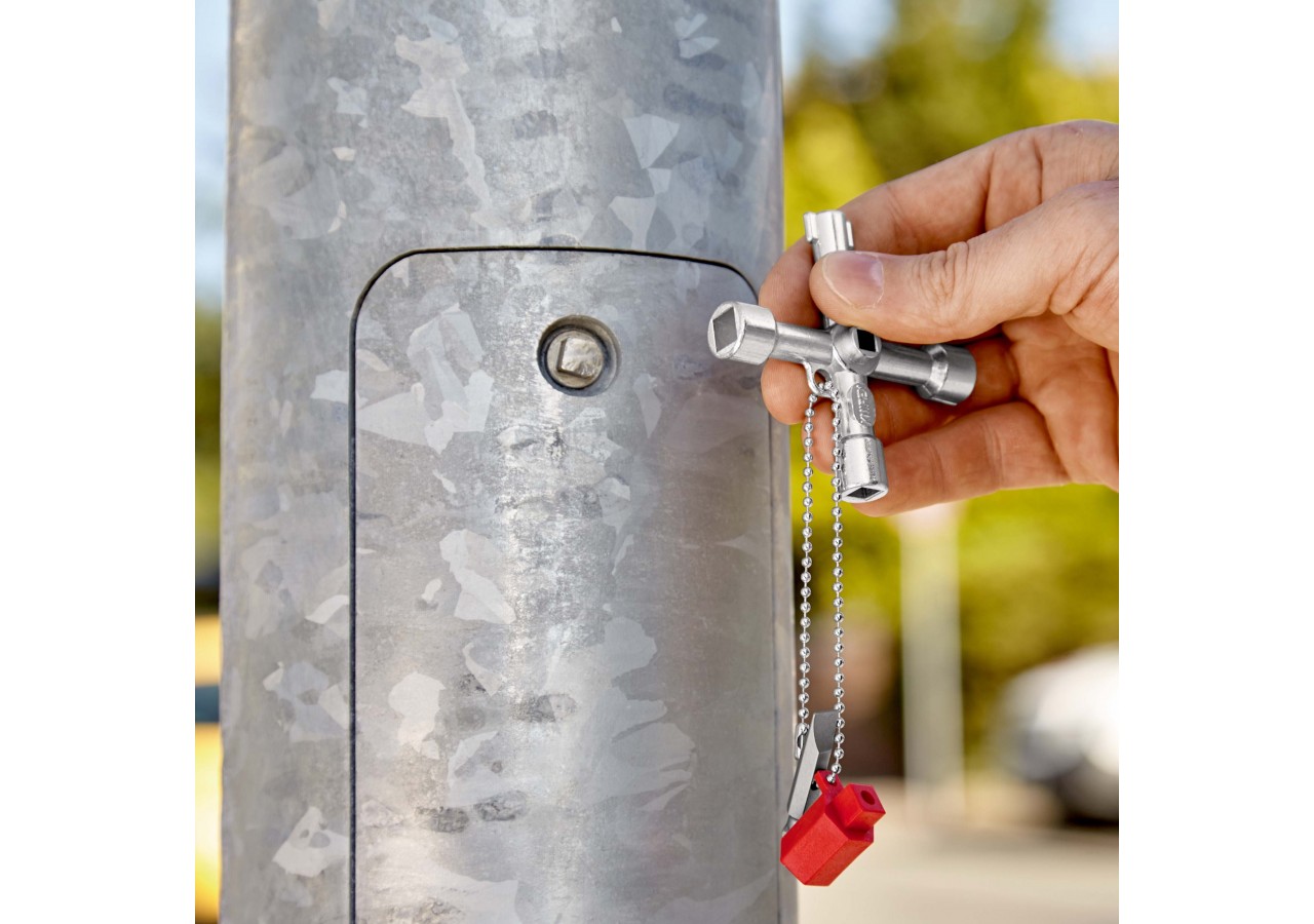 Profi-Key Clé pour systèmes de fermeture standard - 76mm - Poignées longues - Knipex - 001103