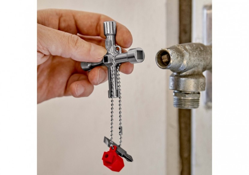 Profi-Key Clé pour systèmes de fermeture standard - 76mm - Poignées longues - Knipex - 001103