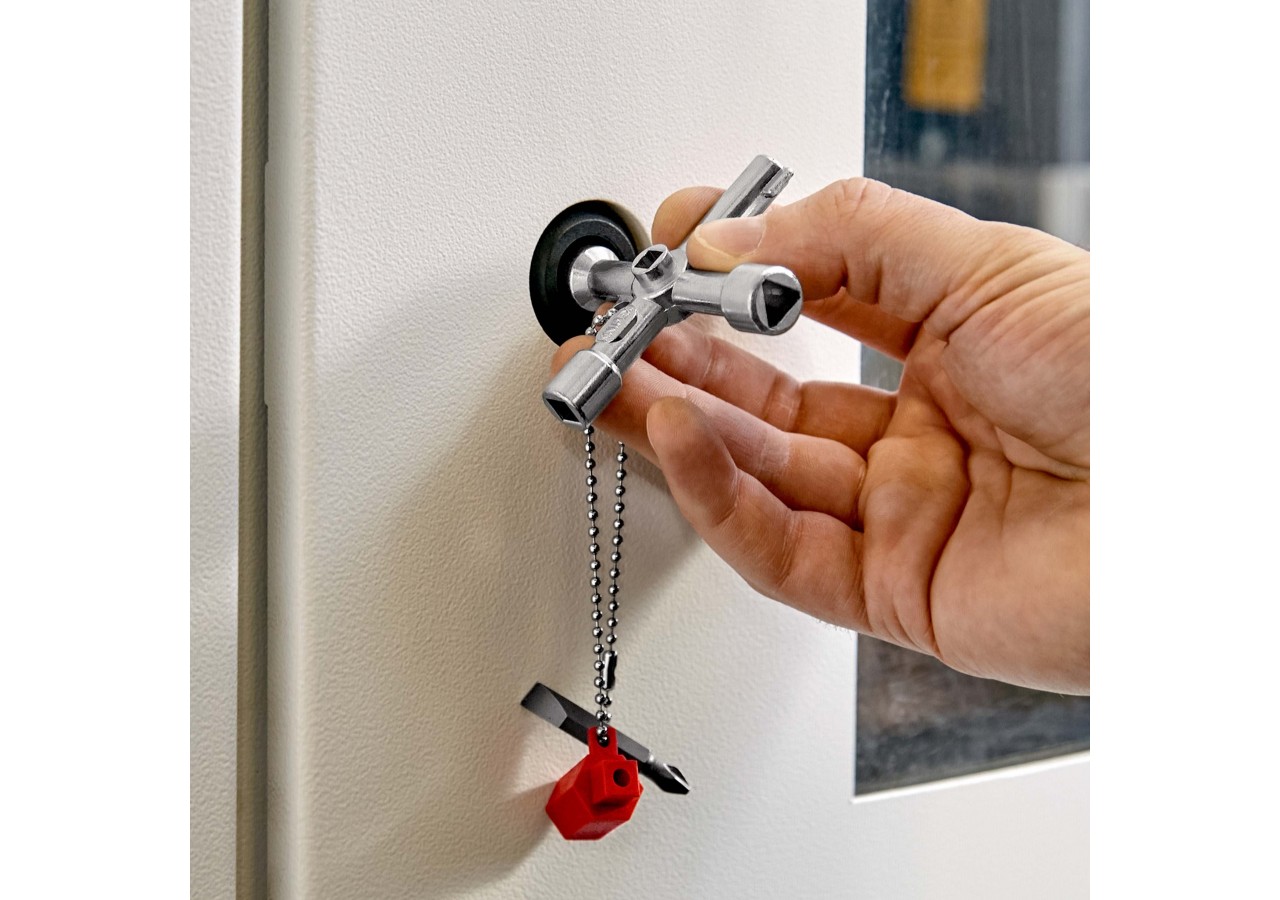 Profi-Key Clé pour systèmes de fermeture standard - 76mm - Poignées longues - Knipex - 001103