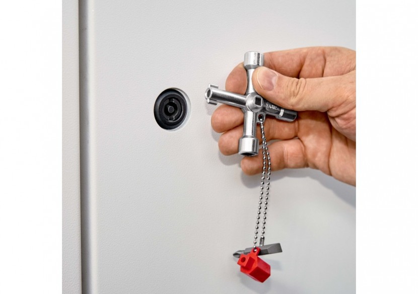 Profi-Key Clé pour systèmes de fermeture standard - 76mm - Poignées longues - Knipex - 001103