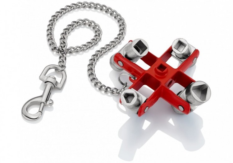 Clé universelle pour toutes les armoires et systèmes de fermeture - 90mm - Knipex - 001106