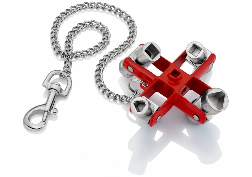 Clé universelle pour toutes les armoires et systèmes de fermeture - 90mm - Knipex - 001106