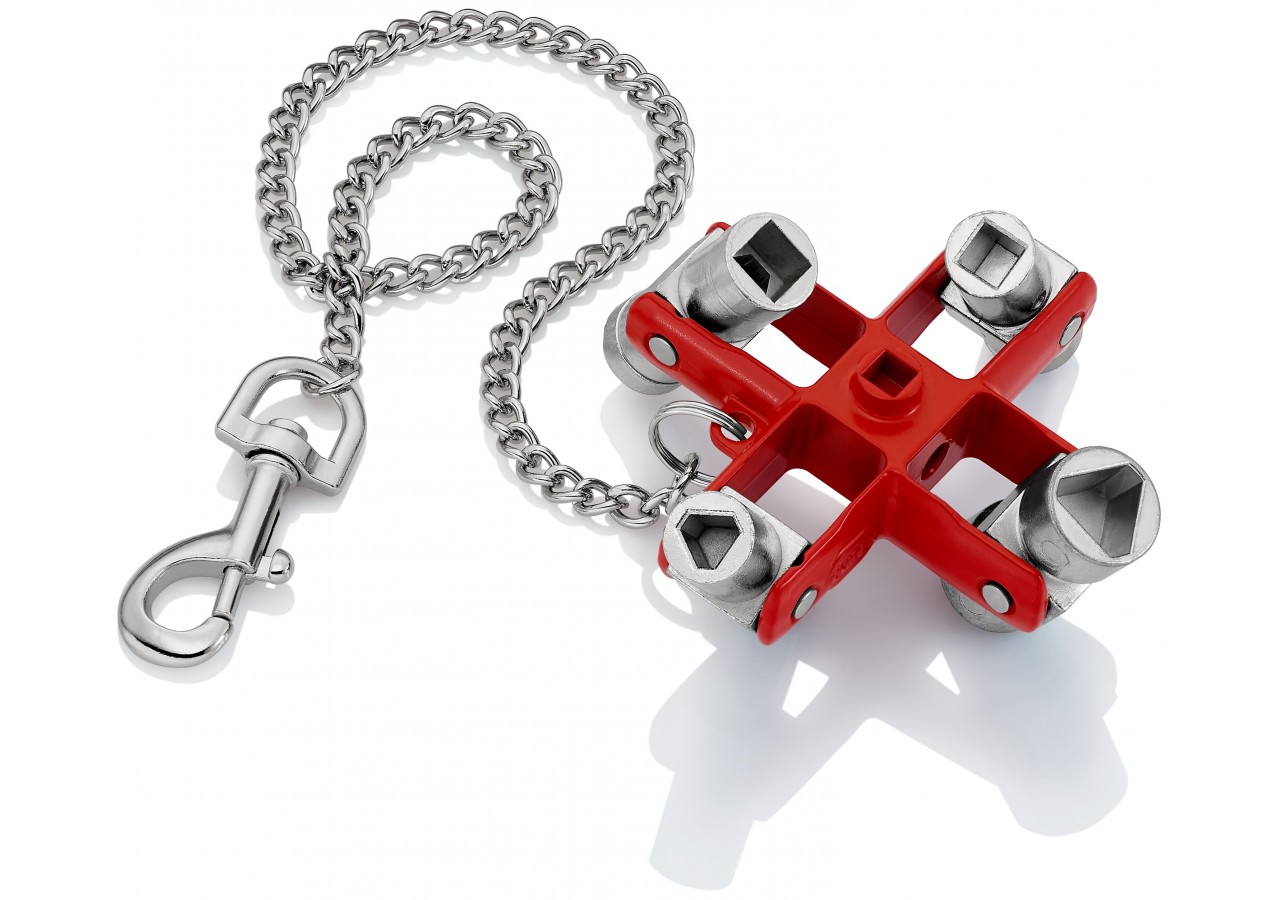 Clé universelle pour toutes les armoires et systèmes de fermeture - 90mm - Knipex - 001106