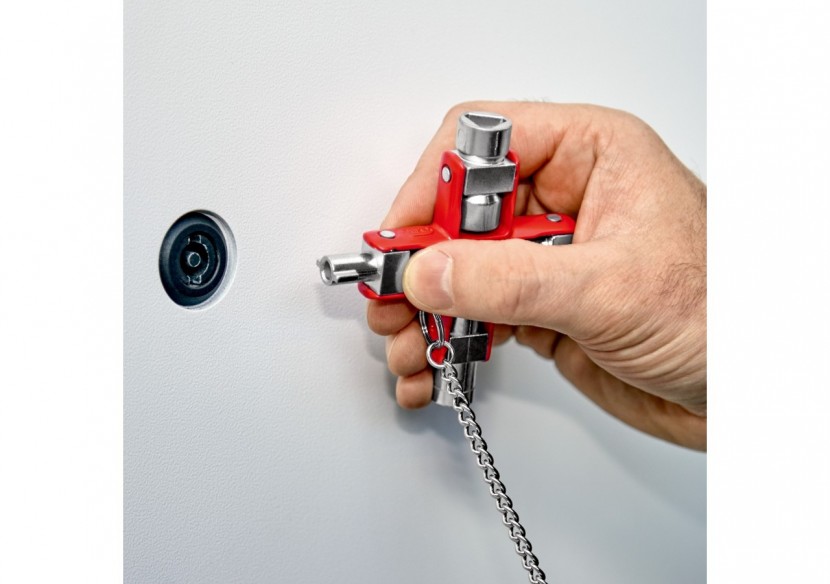 Clé universelle pour toutes les armoires et systèmes de fermeture - 90mm - Knipex - 001106