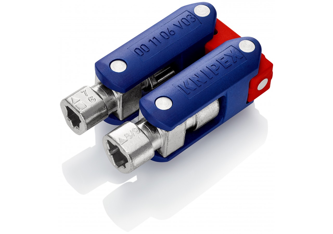 Clé universelle "DoubleJoint" pour armoires de commande - 62mm - Knipex - 001106V03