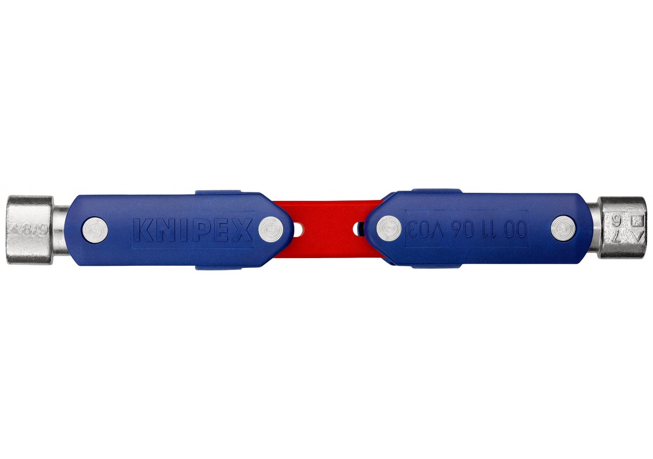 Clé universelle "DoubleJoint" pour armoires de commande - 62mm - Knipex - 001106V03