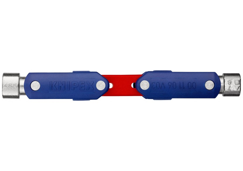 Clé universelle "DoubleJoint" pour armoires de commande - 62mm - Knipex - 001106V03