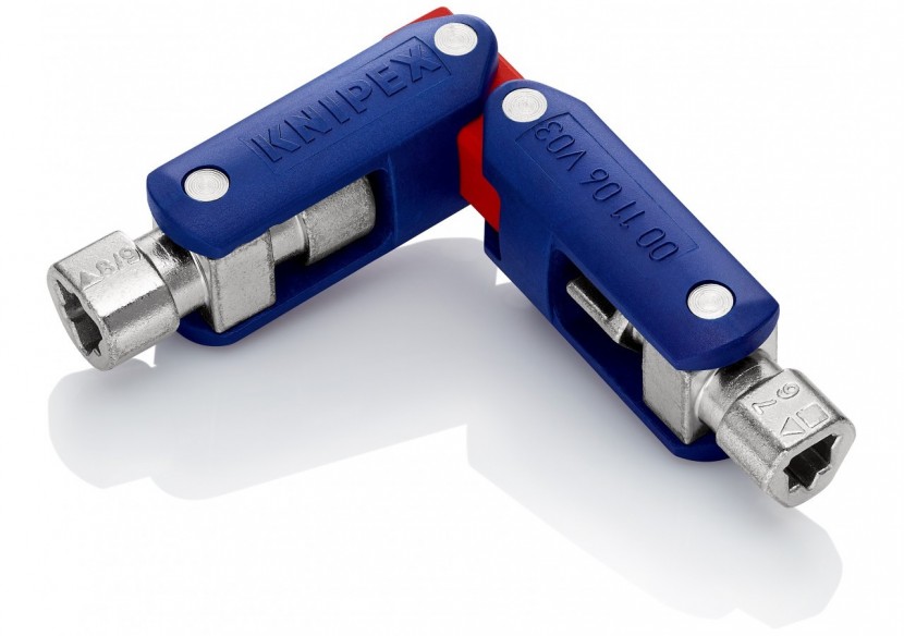 Clé universelle "DoubleJoint" pour armoires de commande - 62mm - Knipex - 001106V03