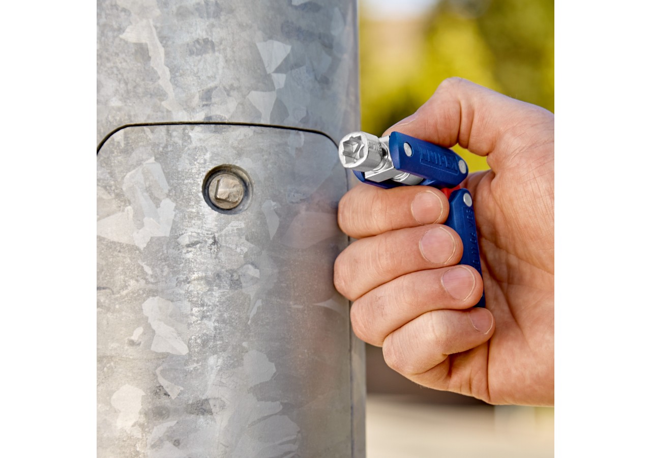 Clé universelle "DoubleJoint" pour armoires de commande - 62mm - Knipex - 001106V03