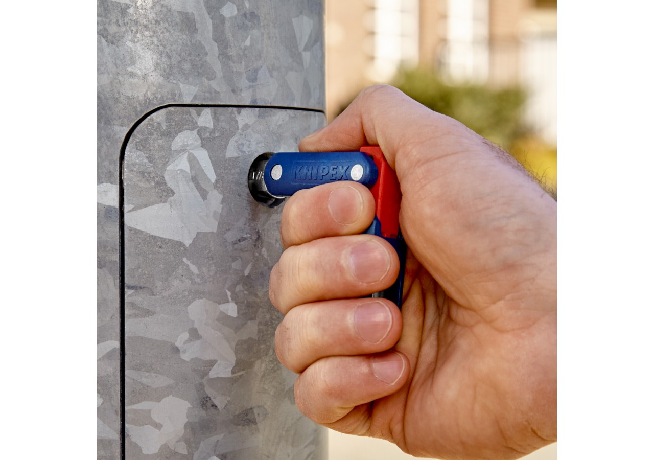 Clé universelle "DoubleJoint" pour armoires de commande - 62mm - Knipex - 001106V03