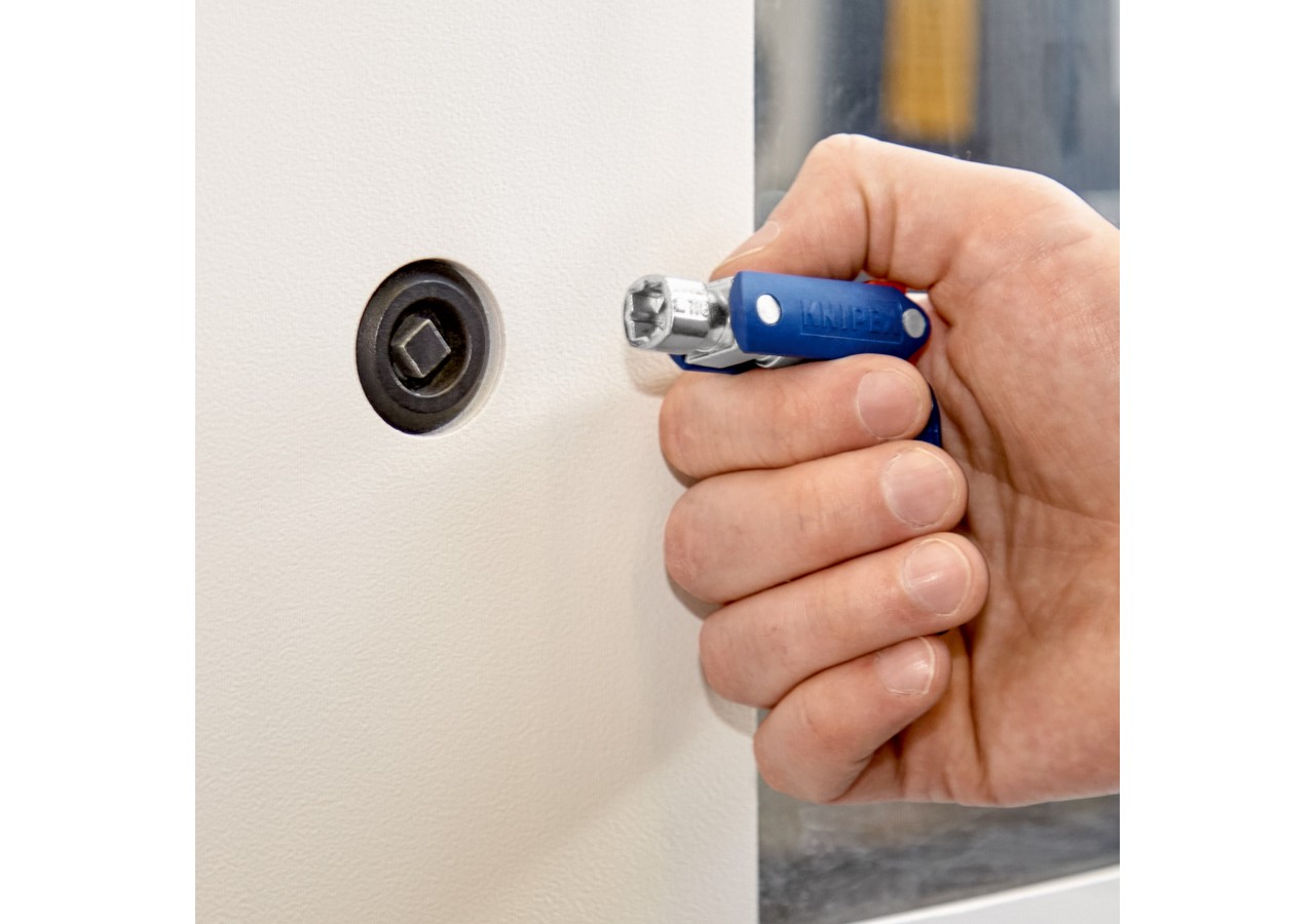 Clé universelle "DoubleJoint" pour armoires de commande - 62mm - Knipex - 001106V03