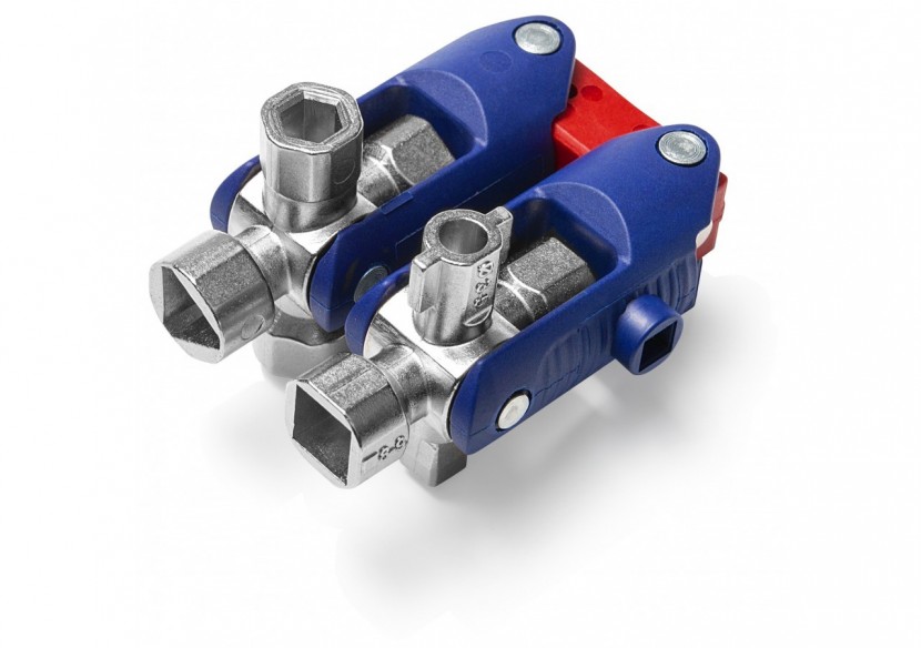 Clé universelle pour armoires de commande « DoubleJoint » 161 mm - Knipex - 001106V04