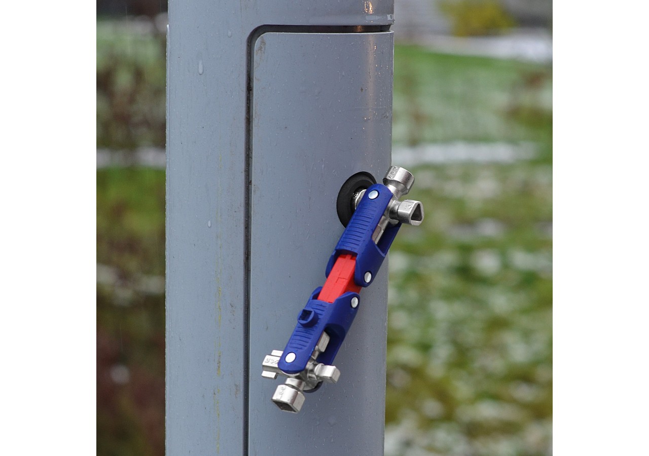 Clé universelle pour armoires de commande « DoubleJoint » 161 mm - Knipex - 001106V04