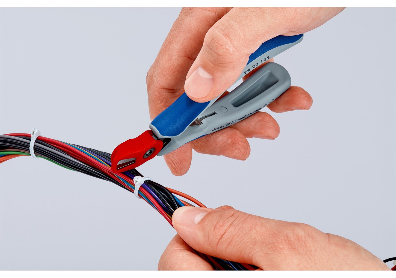 Dispositif de retenue anti FOD adaptable sur pinces coupantes 79 02 et 22 125 - Knipex - 0011V79