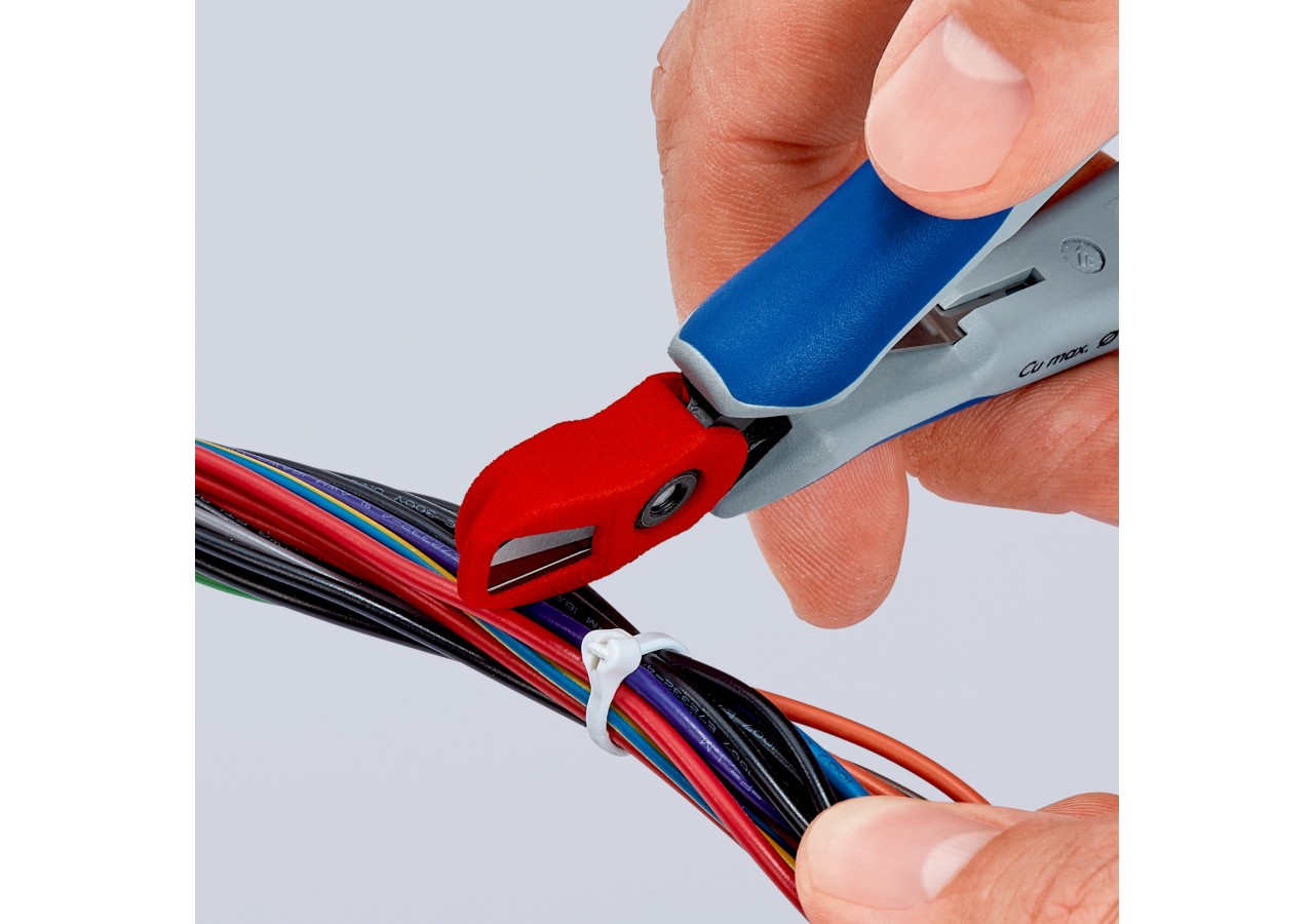 Dispositif de retenue anti FOD adaptable sur pinces coupantes 79 02 et 22 125 - Knipex - 0011V79