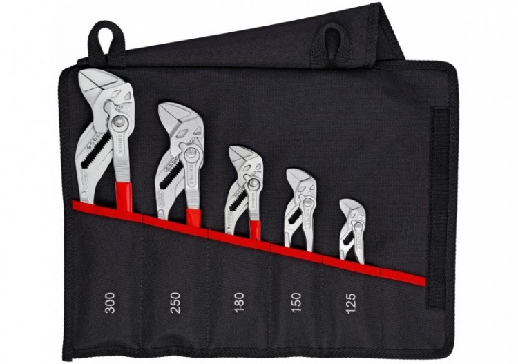 Trousse composée de 5 pinces-clés 125mm, 150mm, 180mm, 250mm et 300mm - Knipex - 001955S4 2