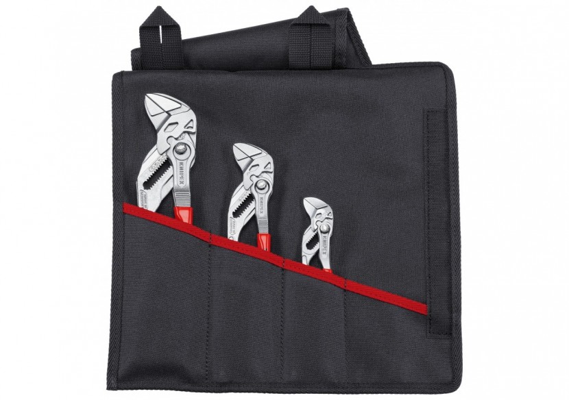 Assortiment de 3 pinces-clés en trousse tissu 86 03 125/180/250 - Knipex - 001955S6