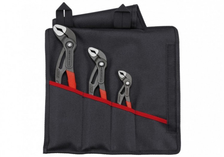 Assortiment de 3 pinces multipises Cobra® en trousse tissu 87 01 150/250/300 - Knipex - 001955S9