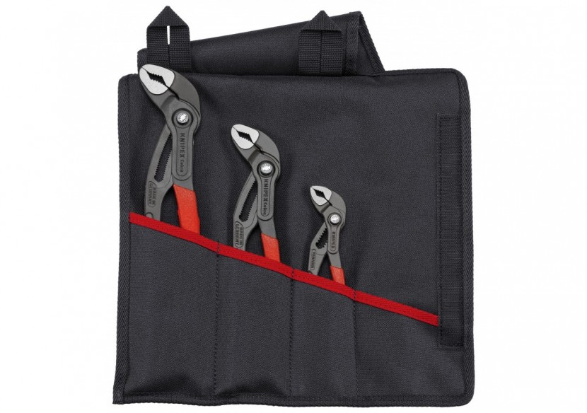 Assortiment de 3 pinces multipises Cobra® en trousse tissu 87 01 150/250/300 - Knipex - 001955S9