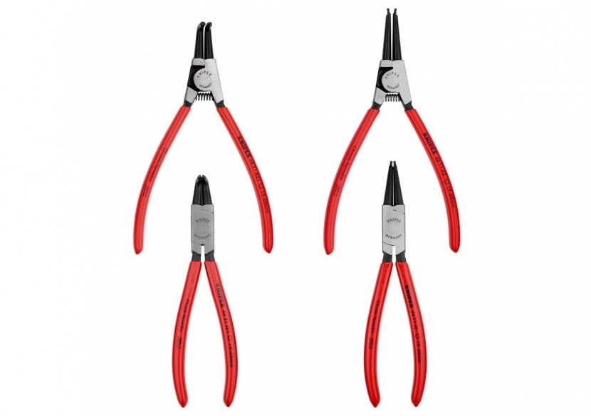 Trousse composée d'un jeu de 4 pinces pour circlips (Modèle 44 et 46) - Knipex - 001956