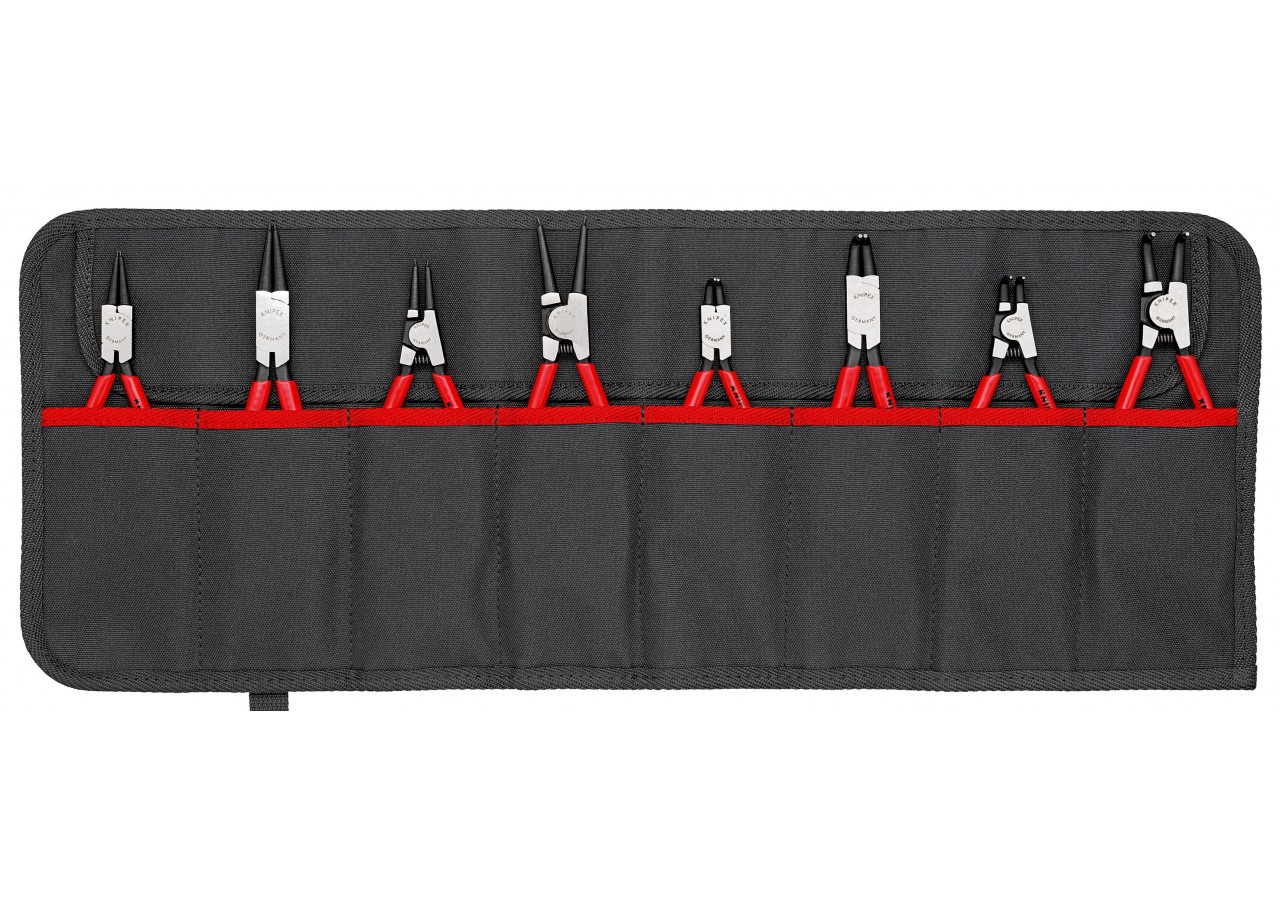 Trousse composée d'un jeu de 8 pinces pour circlips (Modèle 44 et 46) - Knipex - 001958V01