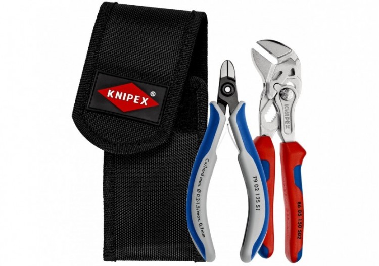 Porte outils pour ceinture avec 2 pinces pour retirer les colliers de serrage - Knipex - 001972V01