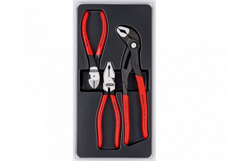 Lot de pinces à forte démultiplication - 02 01 180 - 74 01 160 - 87 01 250 - Knipex - 002010 2
