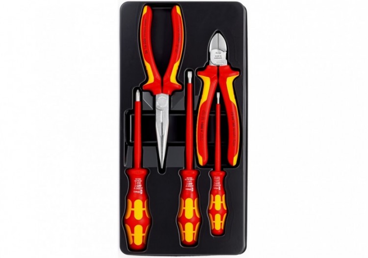 Assortiment de 2 pinces et 3 tournevis Wera - Bi-matière - Isolés 1000V - Knipex - 002013 2