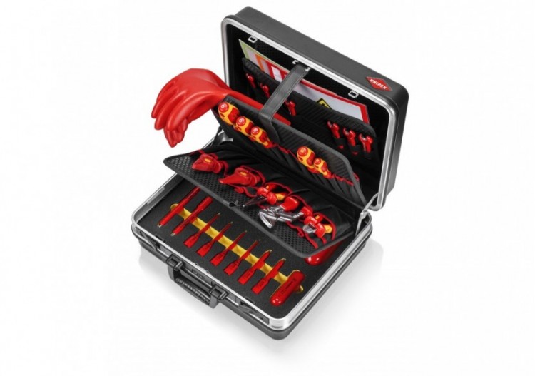 Mallette à outils "Basic" E-Mobilité - Coque en ABS résistant - 41 compartiments - Knipex - 002105EV 2