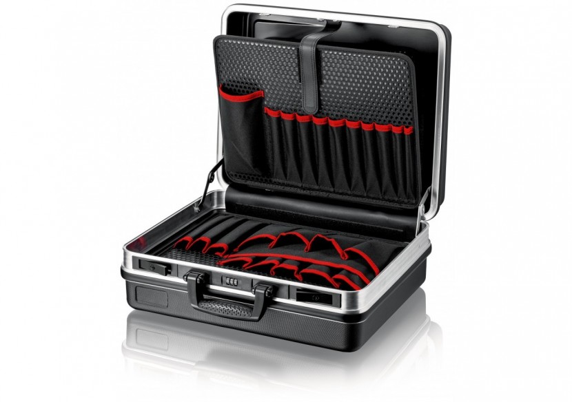 Mallette à outils "Basic" vide - Coque en ABS résistant - 41 compartiments - Knipex - 002105LE