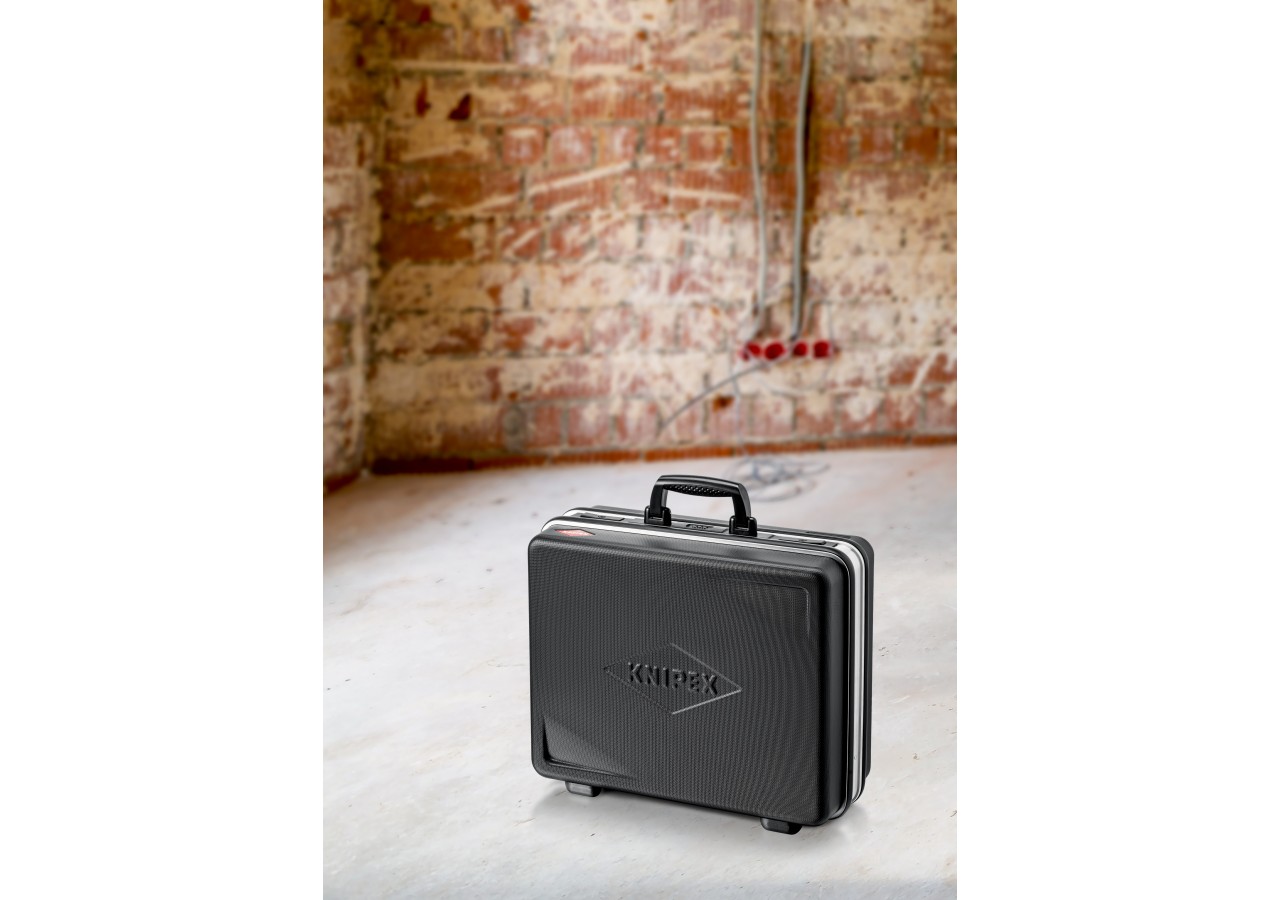 Mallette à outils "Basic" vide - Coque en ABS résistant - 41 compartiments - Knipex - 002105LE