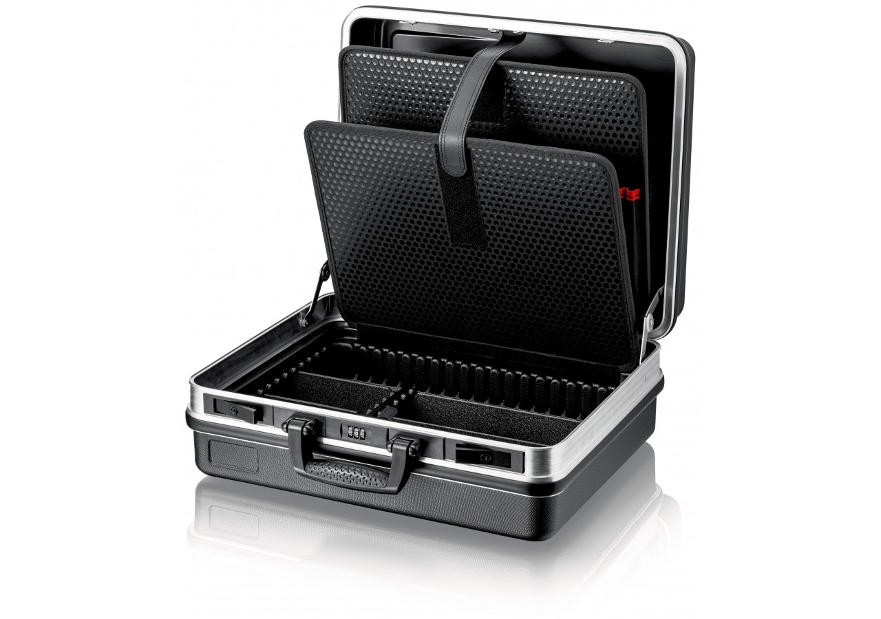 Mallette à outils "Basic" vide - Coque en ABS résistant - 41 compartiments - Knipex - 002105LE