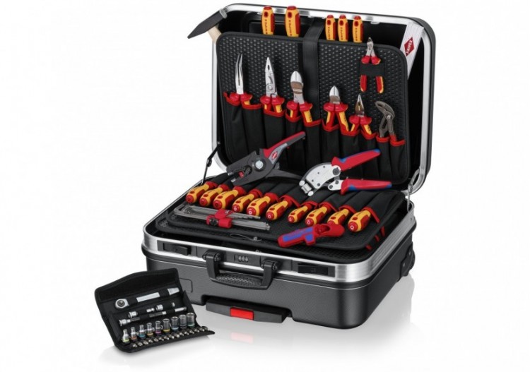 Mallette ElectroPlus "Big Basic Move" 68 outils Roulettes / Poignée téléscopique - Knipex - 002106 2