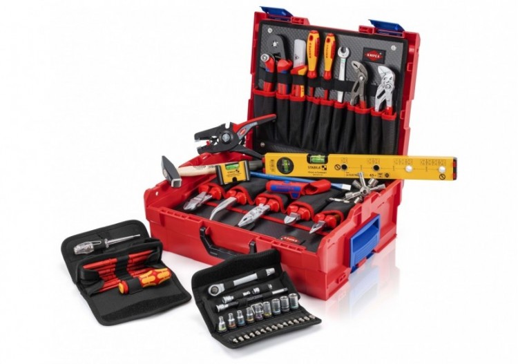 Valise L-BOXX® KNIPEX "Electro" composée de 63 pièces - Dimensions 445x358x152mm - Knipex - 002119LBE