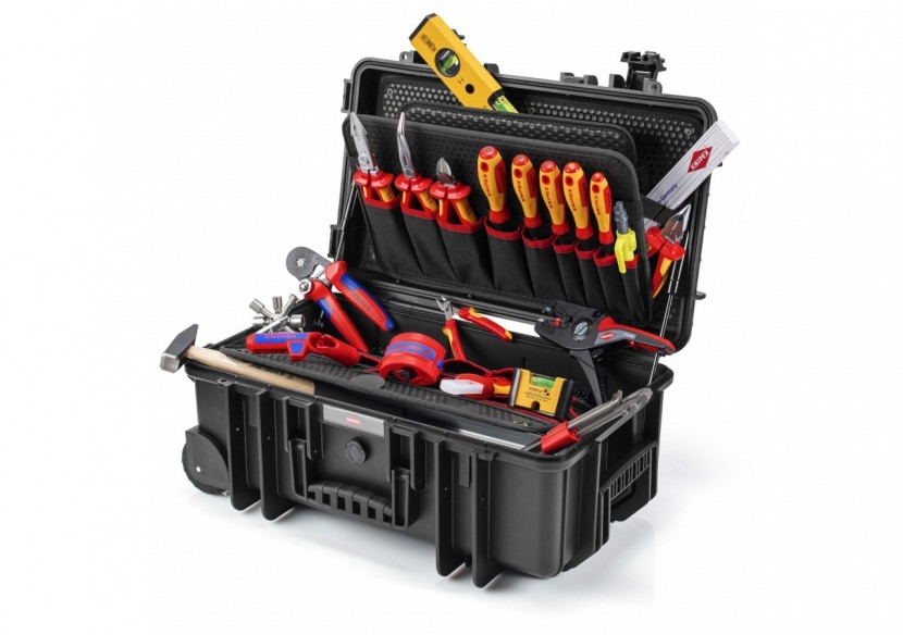 Mallette à outils "Robust26 Move" Électricien - Antichoc - Etanche poussière/eau - Knipex - 002133E
