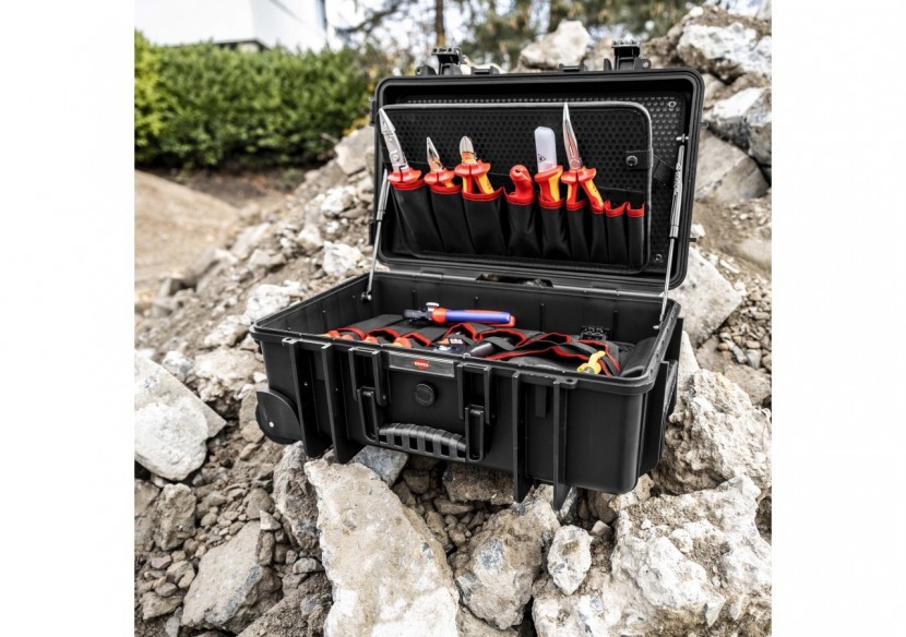 Mallette à outils "Robust26 Move" Électricien - Antichoc - Etanche poussière/eau - Knipex - 002133E
